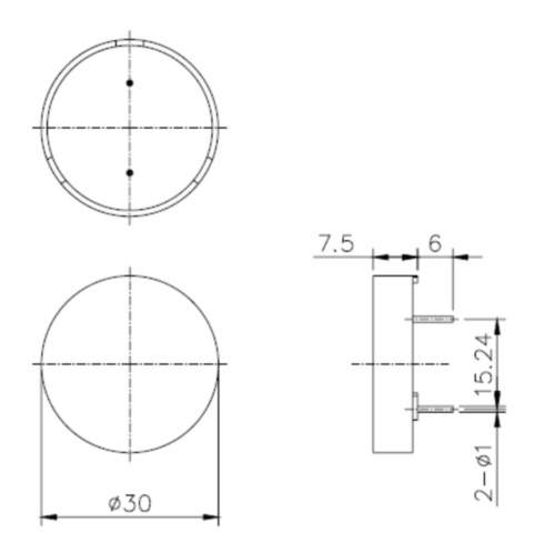 External Drive Piezo Buzzer Piezo Transducer